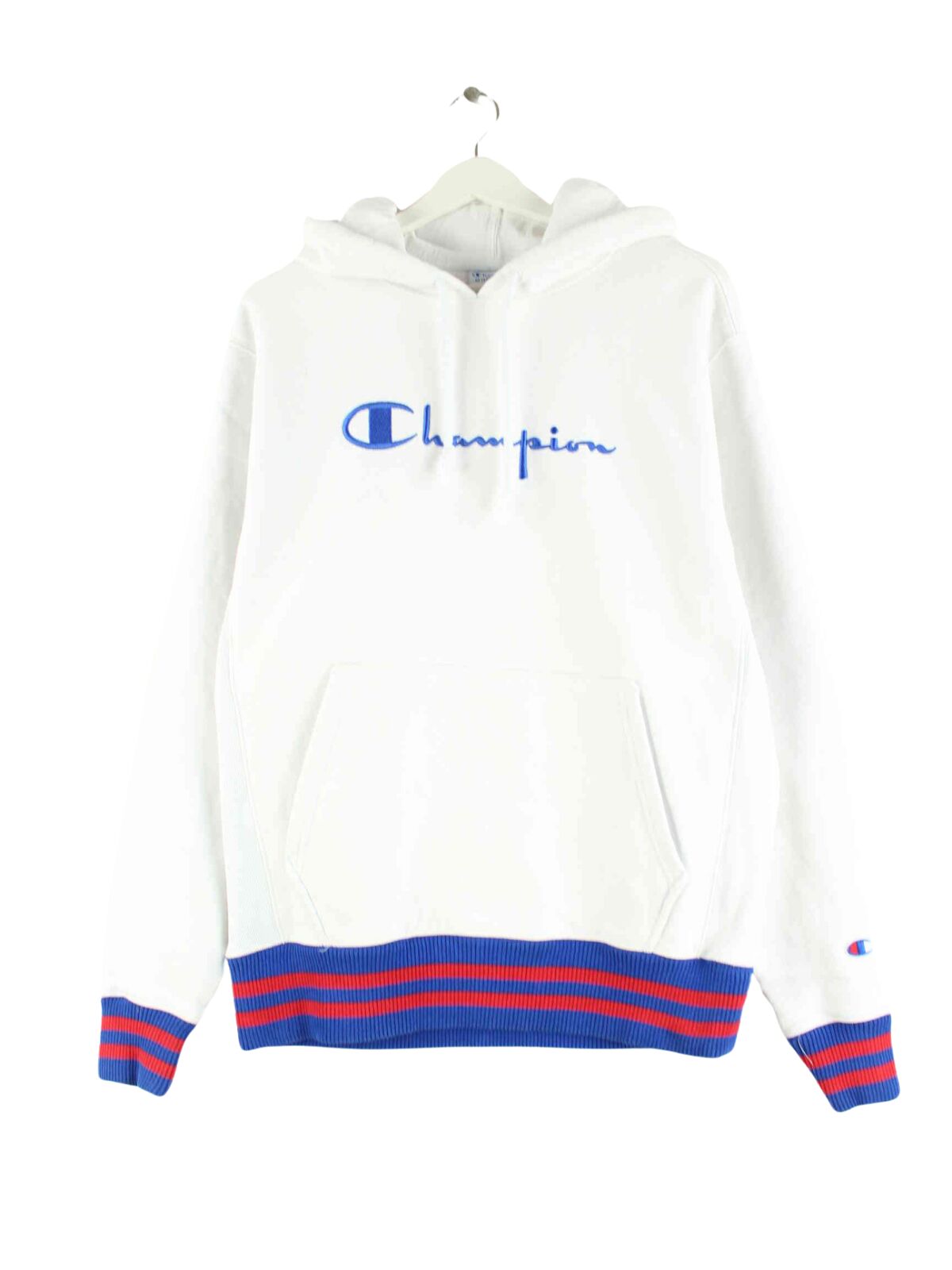 Champion Reverse Weave Embroidered Hoodie Weiß M (front image)