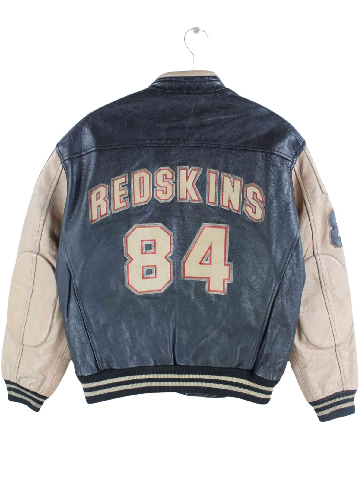 Redskins 90s Vintage Leather College Jacket Black L – Peeces Redskins 90s Vintage Leather College Jacket Black L – Peeces