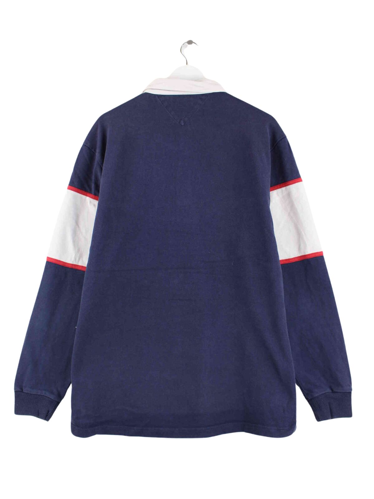 Tommy Hilfiger 00s Embroidered Polo Sweater Blau XL (back image)