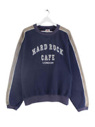 Hard Rock Cafe 90s Vintage Embroidered Sweater Blau L (front image)