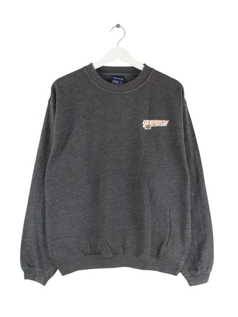 Camp David 90s Vintage Embroidered Pull bleu M