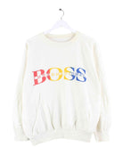 Hugo Boss 80s Vintage Print Sweater Beige S (front image)