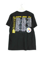 NFL Steelers Super Bowl XLV Print T-Shirt Schwarz L (back image)