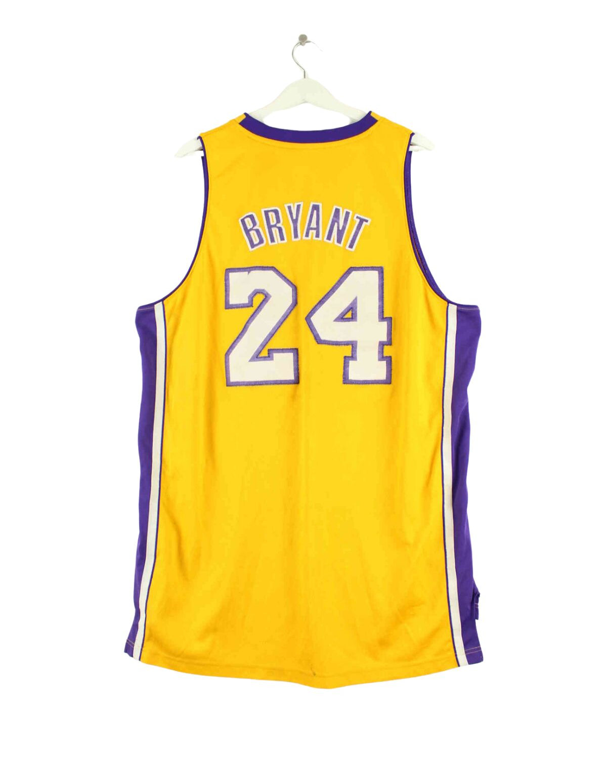 Adidas L.A. Lakers Bryant #24 Embroidered Jersey Gelb XL (back image)