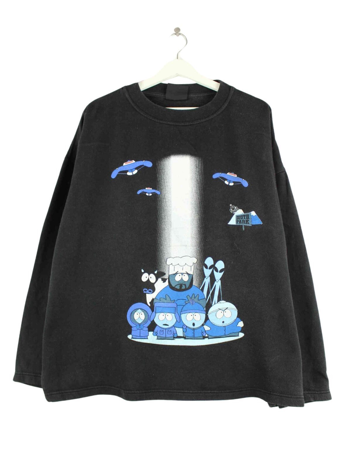 Vintage 1997 South Park Print Sweater Schwarz XL (front image)