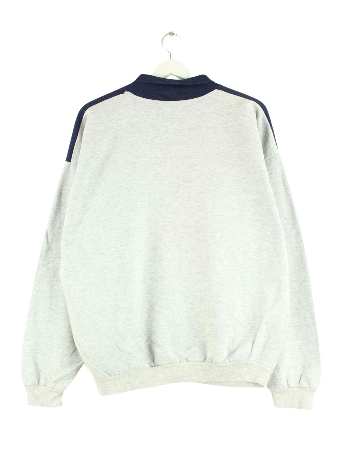 Nike 80s Vintage Polo Sweater Grau L (back image)