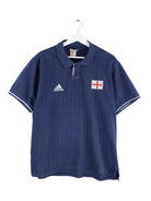 Adidas Vintage 1999 UEFA England Polo Blau M (front image)