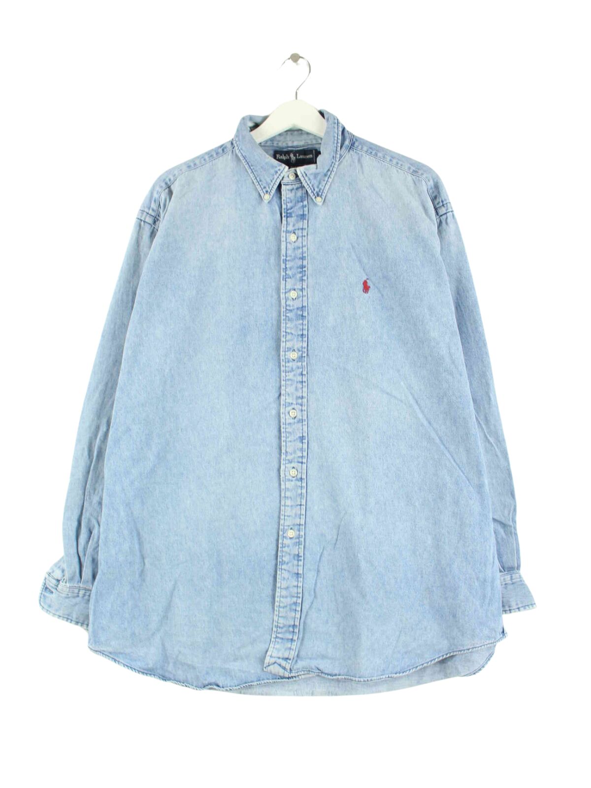 Ralph Lauren 90s Vintage Blaire Jeans Shirt Blue XL – Peeces