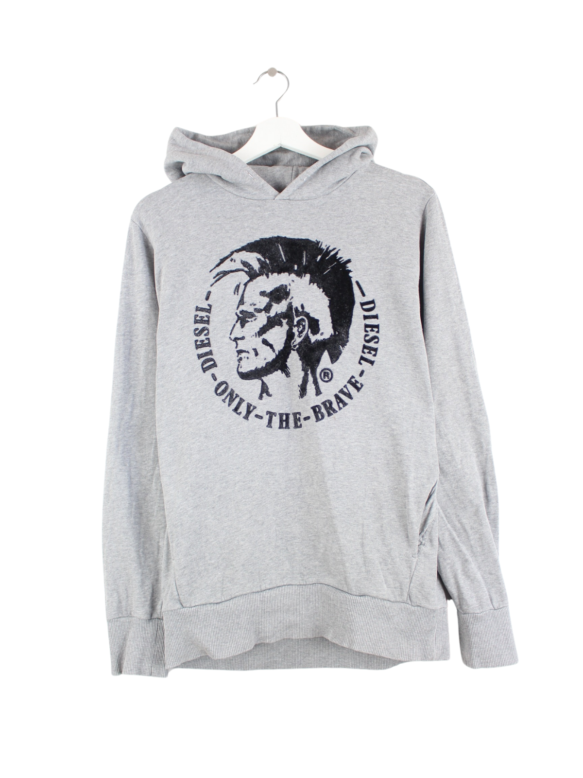 Diesel Only The Brave Logo Hoodie Gray S