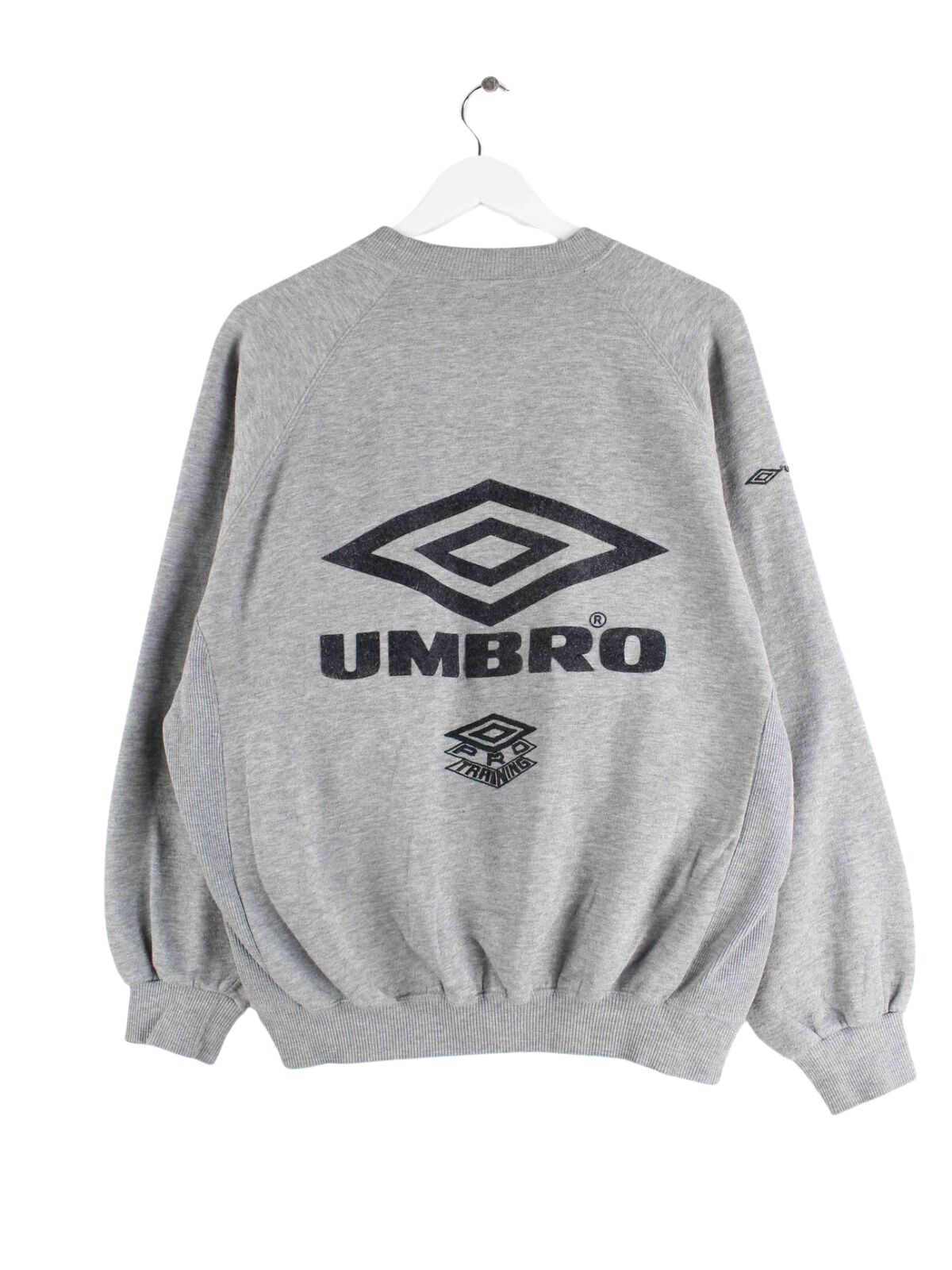 Umbro 90s Vintage Embroidered Sweater Grau L (back image)