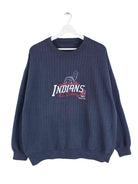 Vintage 1997 MLB Cleveland Indians Sweater Blau XL (front image)