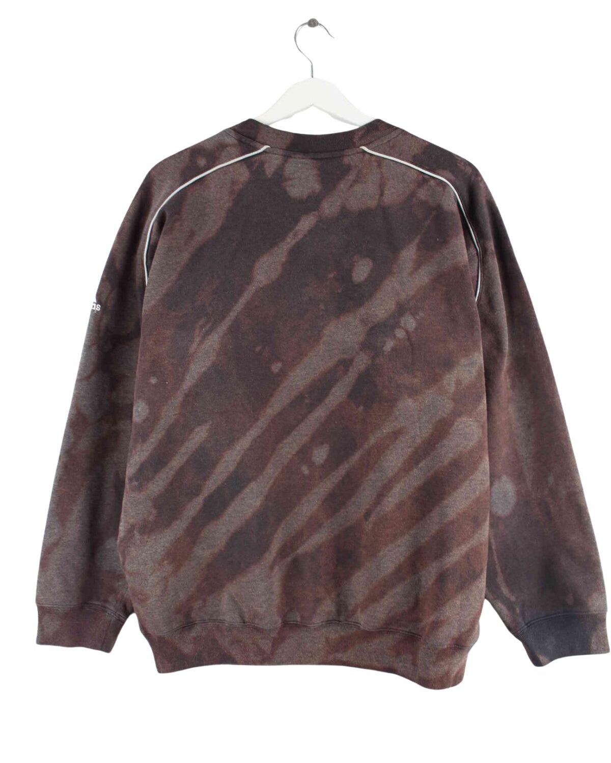 Adidas y2k Embroidered Tie Dye Sweater Braun L (back image)