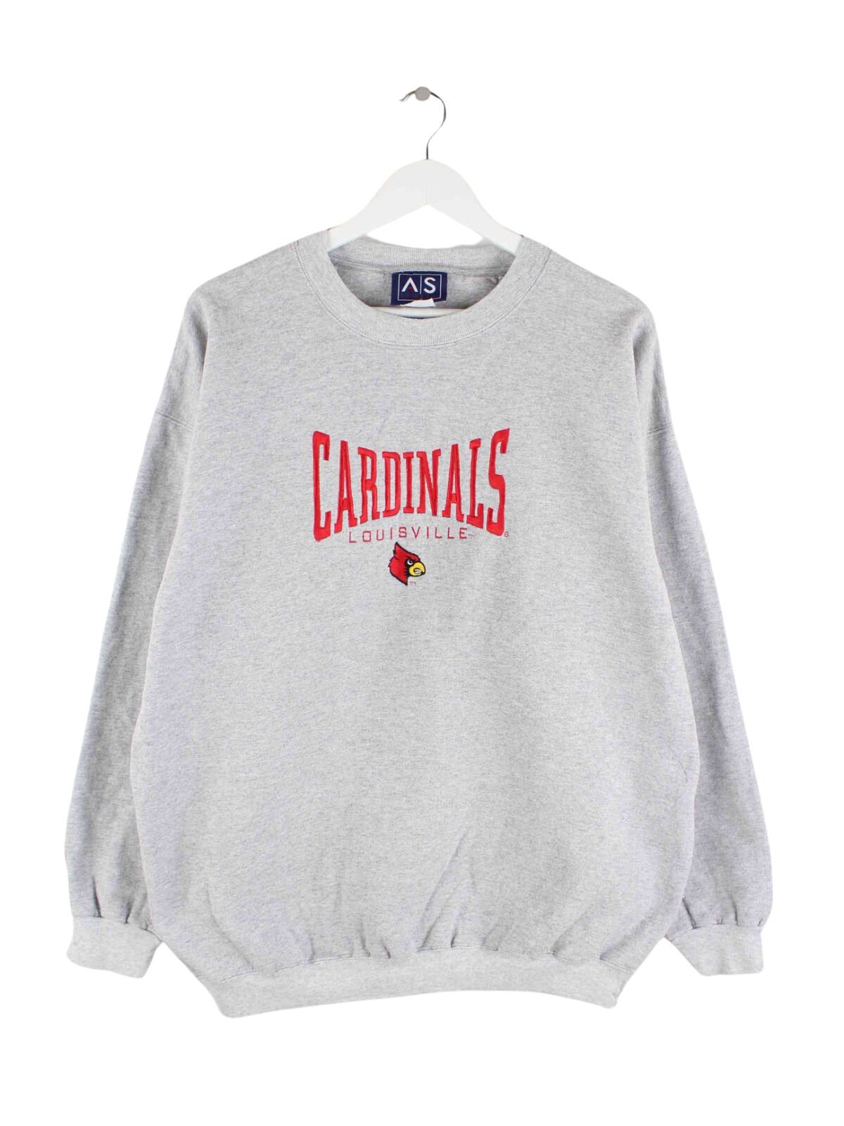 Vintage 90s Cardinals Louisville Sweater Grau XL (front image)