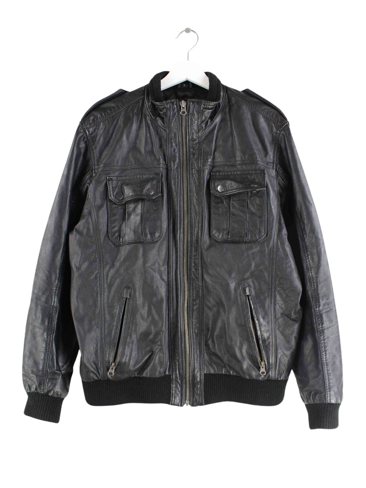 Bruno Banani y2k Leder Jacke Schwarz L (front image)