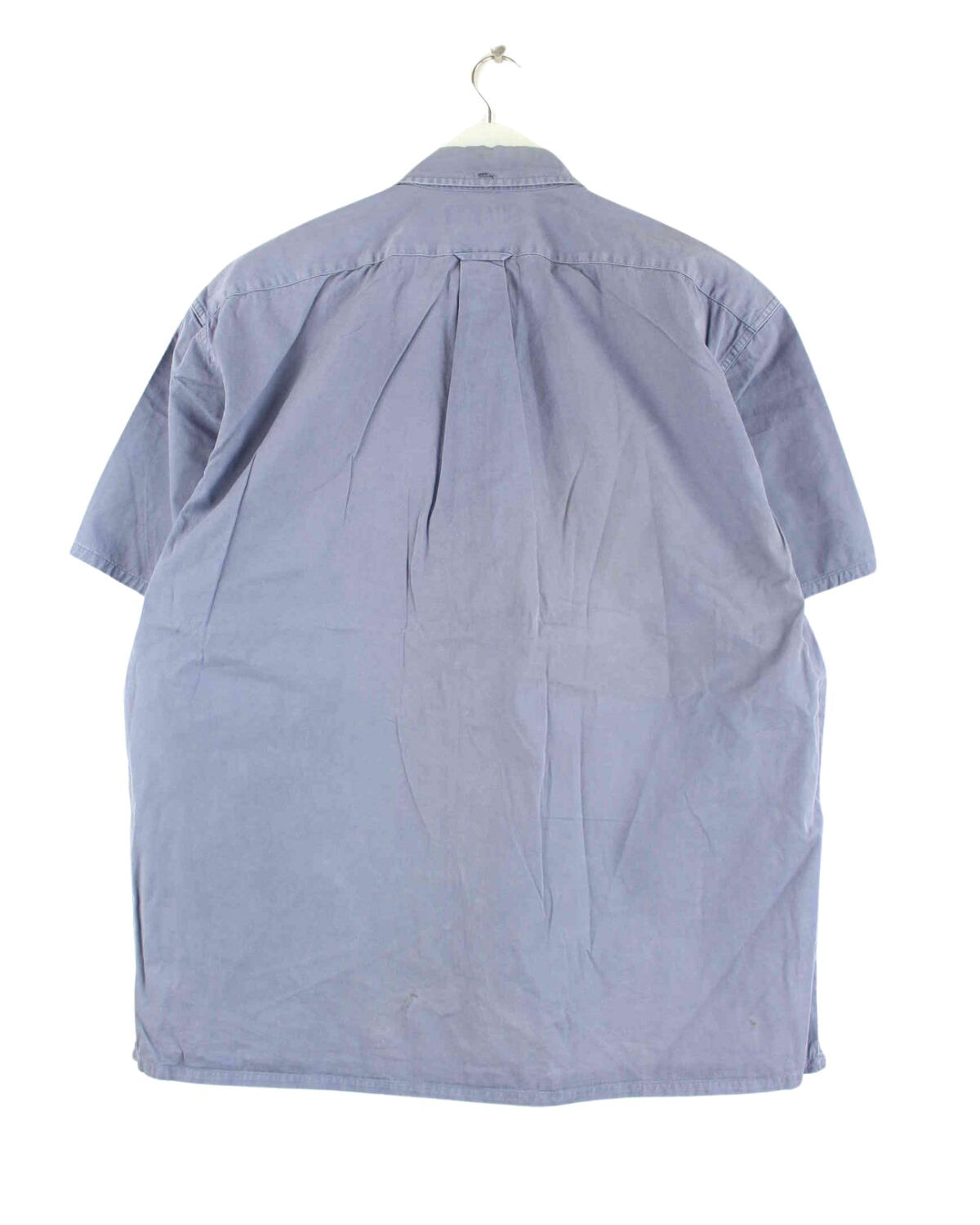 Ralph Lauren 90s Vintage Short Sleeve Hemd Blau L (back image)