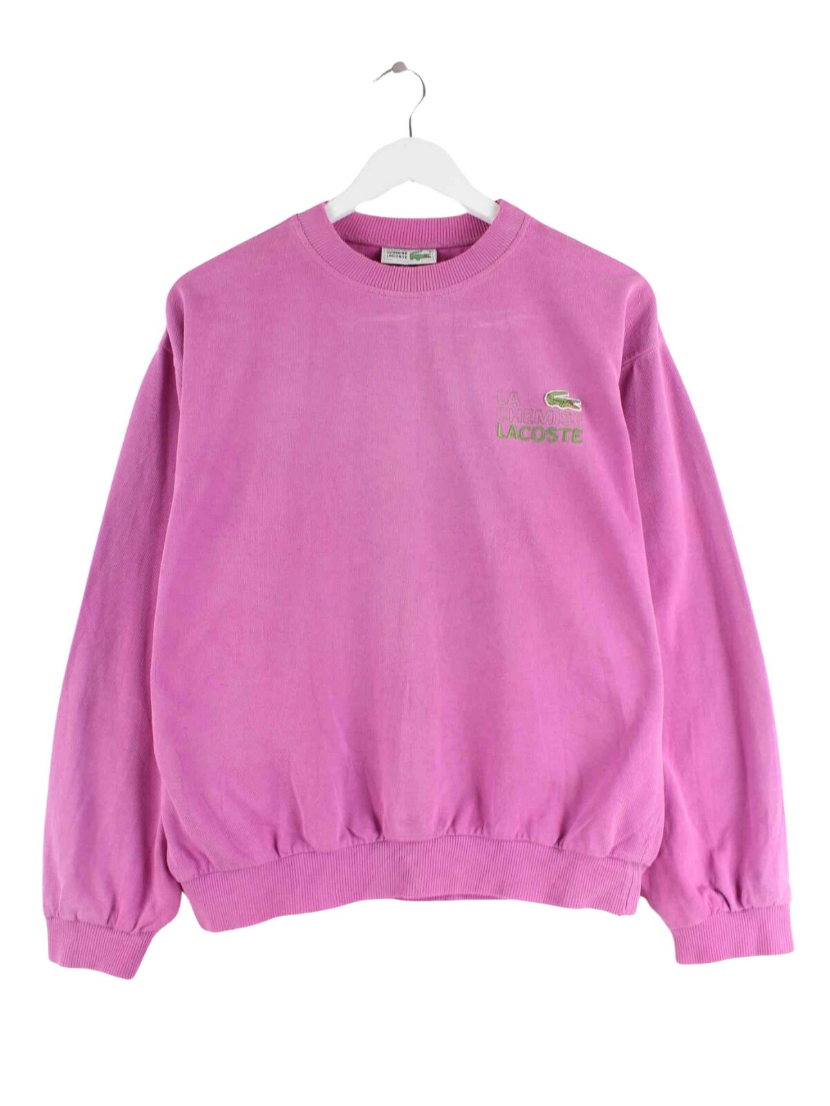 Lacoste 90s Vintage Embroidered Sweater Pink XS (front image)