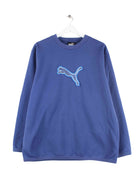 Puma 90s Vintage Logo Embroidered Sweater Blau M (front image)