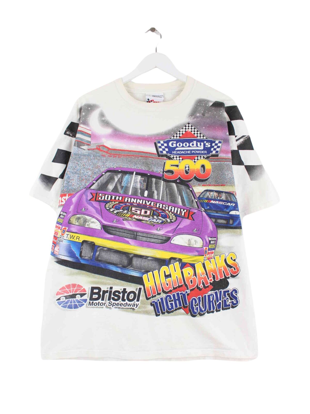 Chase 1998 Vintage Nascar Print T-Shirt Weiß L (front image)