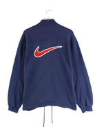 Nike 90s Vintage Big Swoosh Embroidered Sweatjacke Blau L (back image)