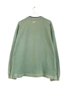 Nike 90s Vintage Embroidered Sweater Grün XL (back image)