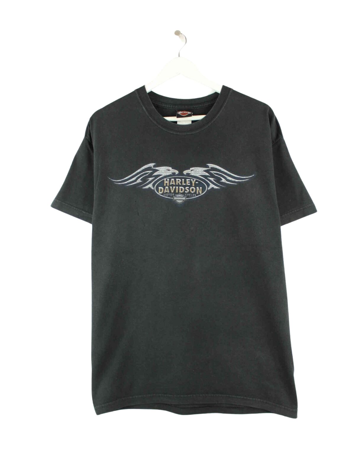 Harley Davidson y2k Tempe Arizona Print T-Shirt Schwarz L (front image)