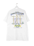 Fruit of the Loom 1997 Vintage Caesars Palace Print Single Stitch T-Shirt Weiß XL (back image)