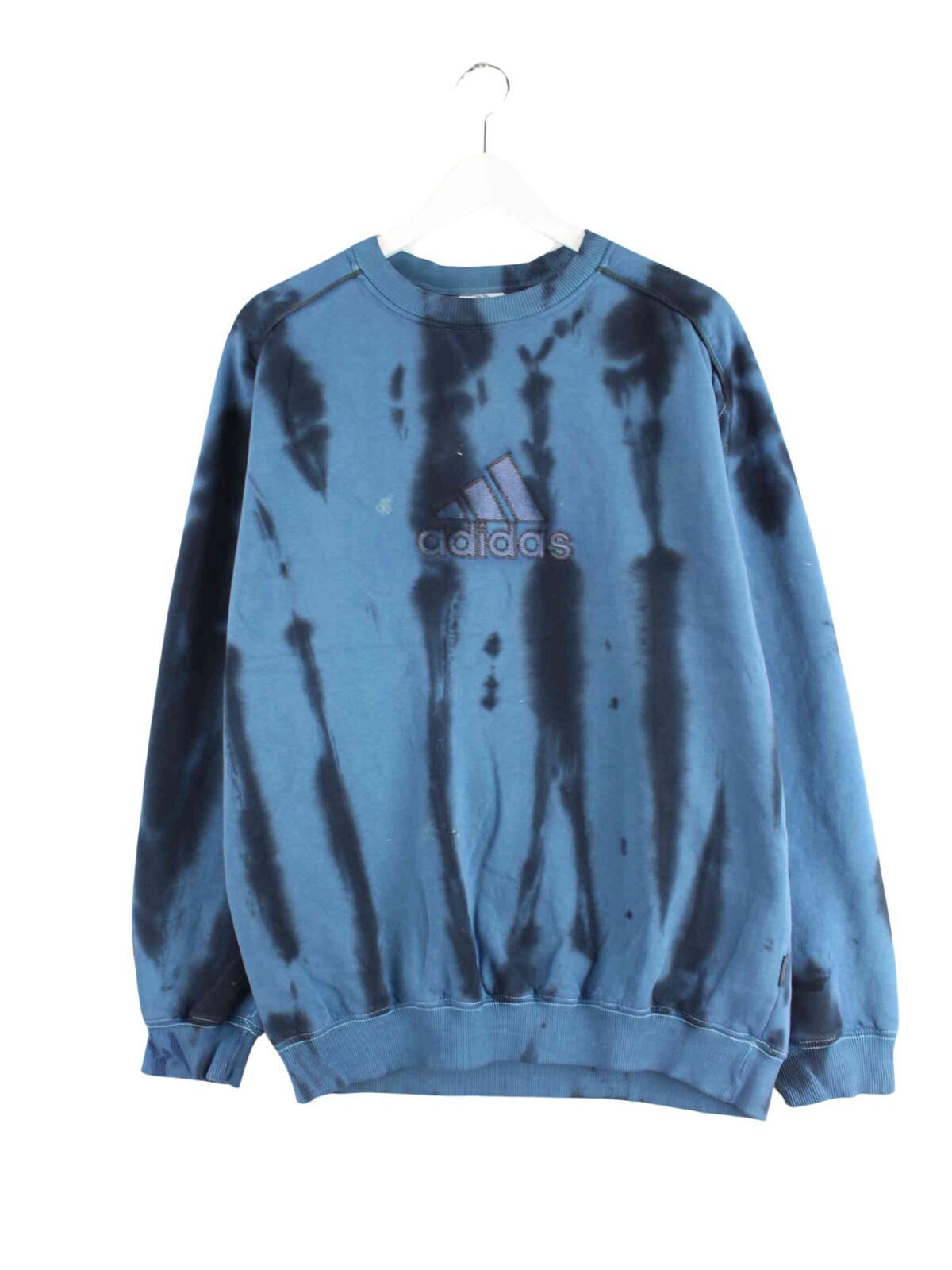 Adidas y2k Embroidered Tie Dye Sweater Blau L (front image)