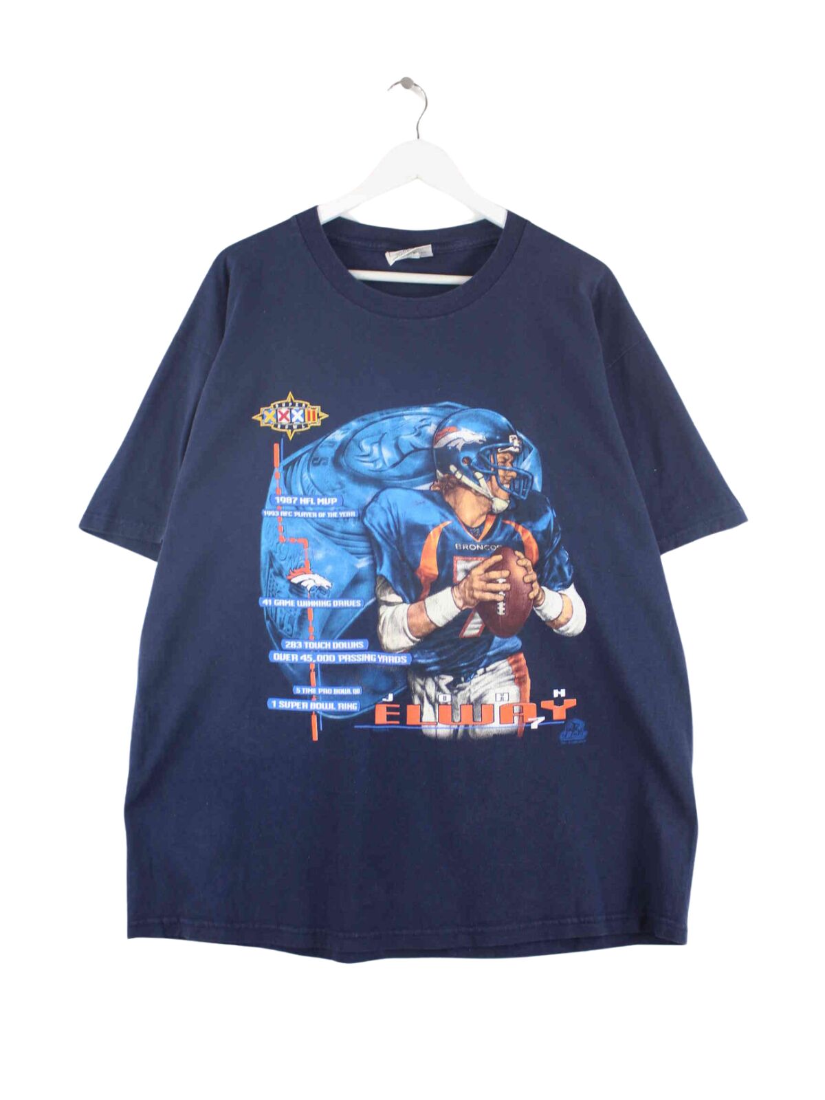 Lee 1997 Vintage Super Bowl XXXII Print T-Shirt Blau XL (front image)