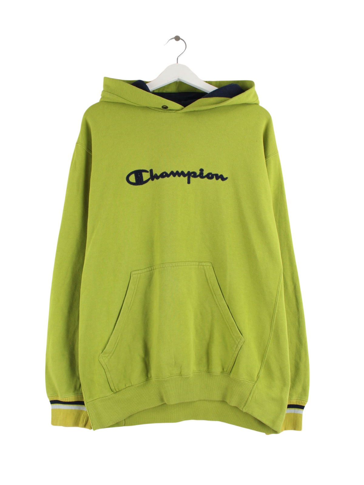 Champion 00s Spellout Hoodie Green XL