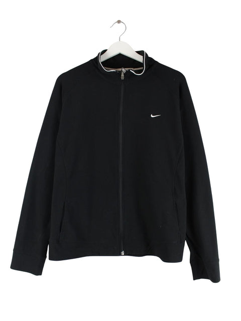 Nike Damen 00s Solo Swoosh Trainingsjacke Schwarz XXL