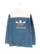 Adidas 80s Vintage Embroidered Trefoil Polo Sweater Grün M (back image)