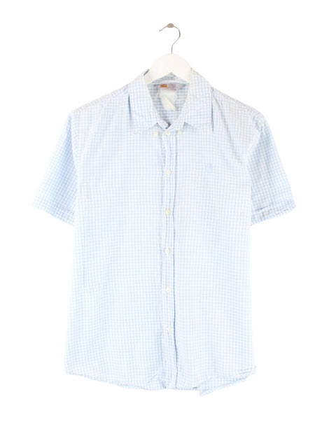 Carhartt 00s Checked Kurzarm Hemd Blau S