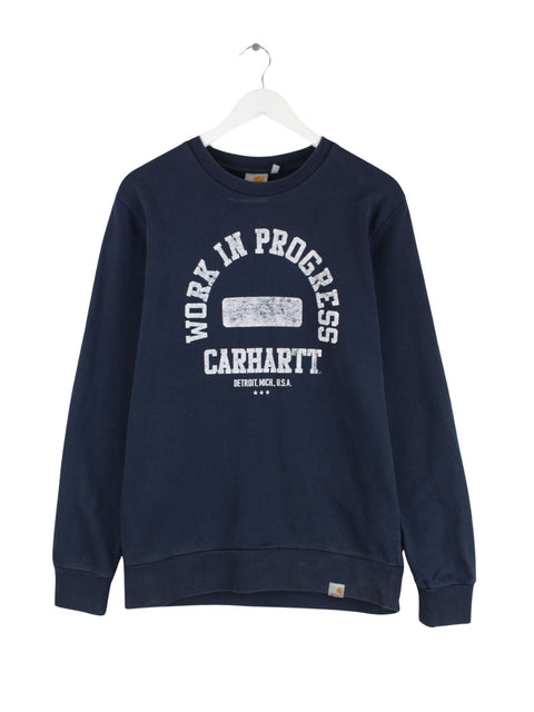 Carhartt Print Sweater Blau S