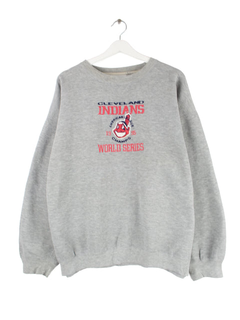 Crable Sportswear 00s MLB Cleveland Indians Sweater Grau XL