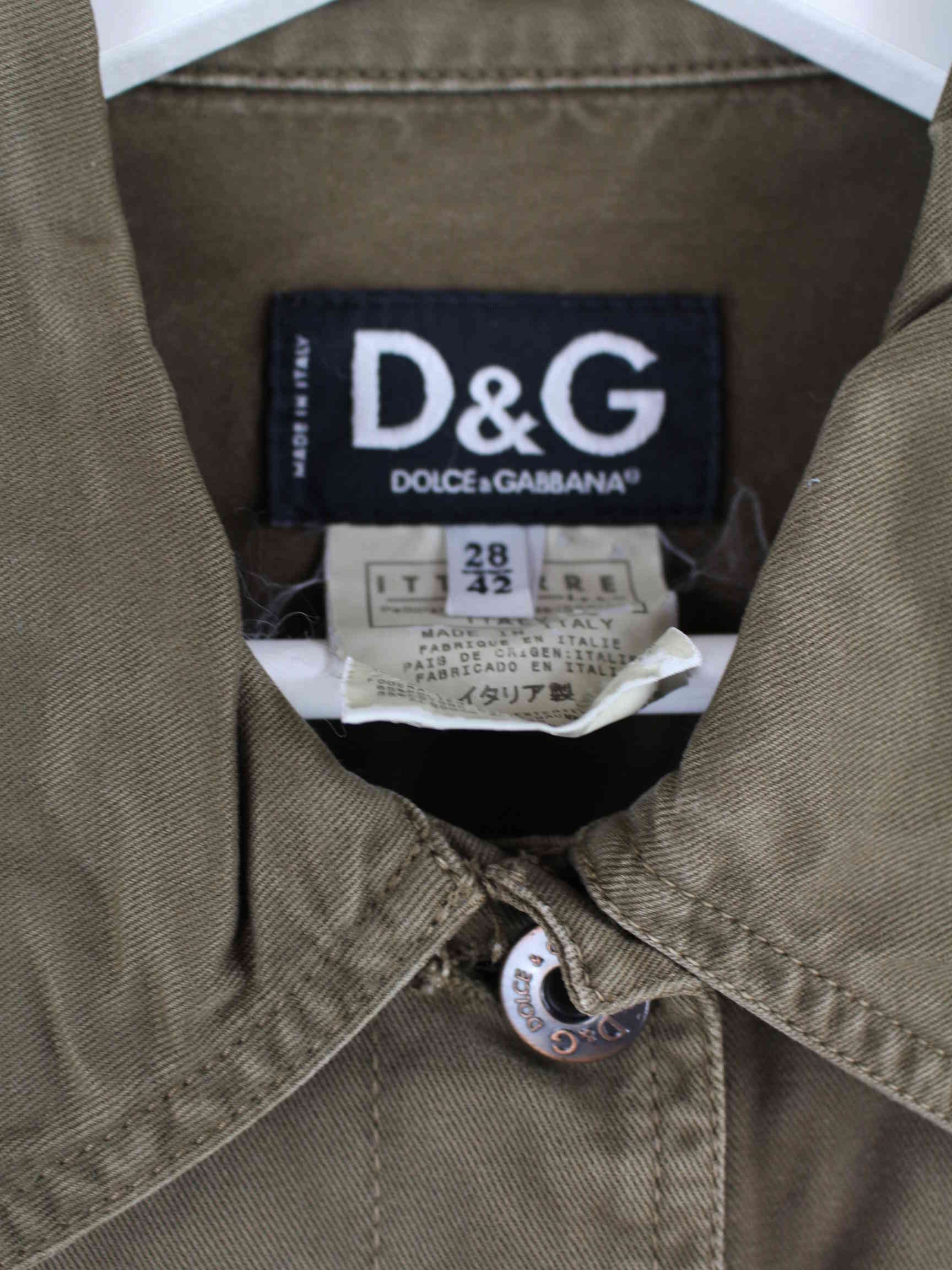 Dolce & Gabbana Damen Jeans Hemd Braun M (detail image 2)