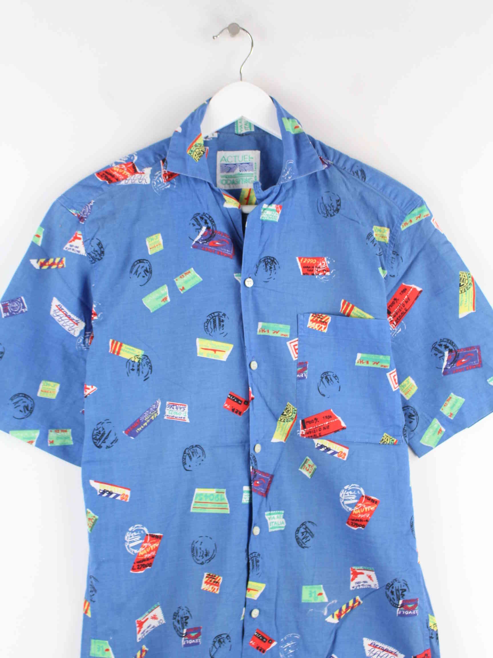 Vintage 90s Hawaii Hemd Blau S (detail image 1)