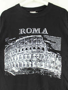 Vintage Roma Print T-Shirt Schwarz L (detail image 1)