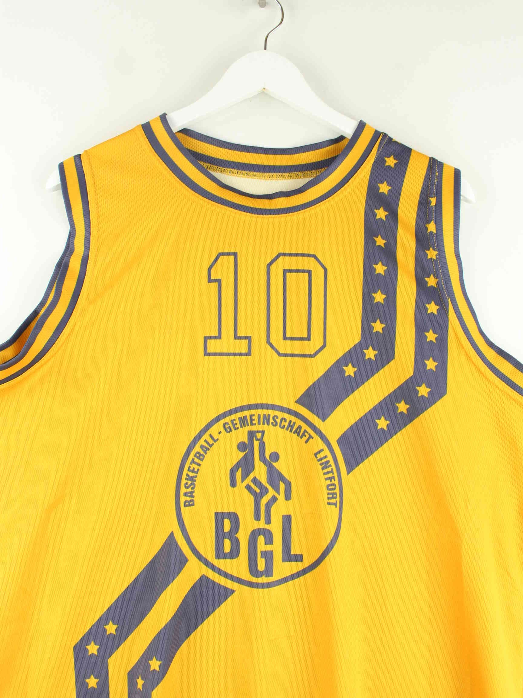 Vintage Basketball Jersey Gelb XL (detail image 1)