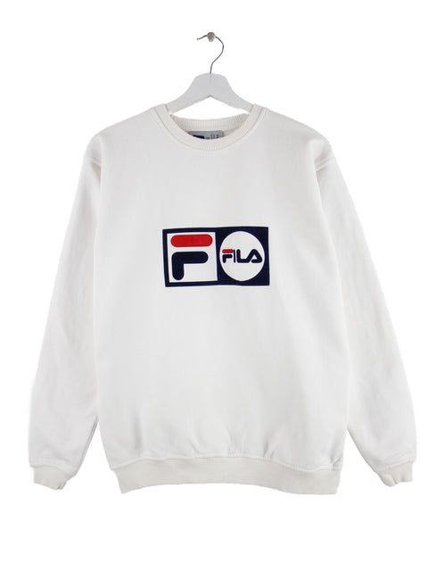 Fila Damen 00s Big Logo Sweater Weiß XL