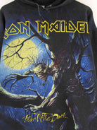 Vintage 90s Iron Maiden Graphic Print Hoodie Schwarz M (detail image 1)