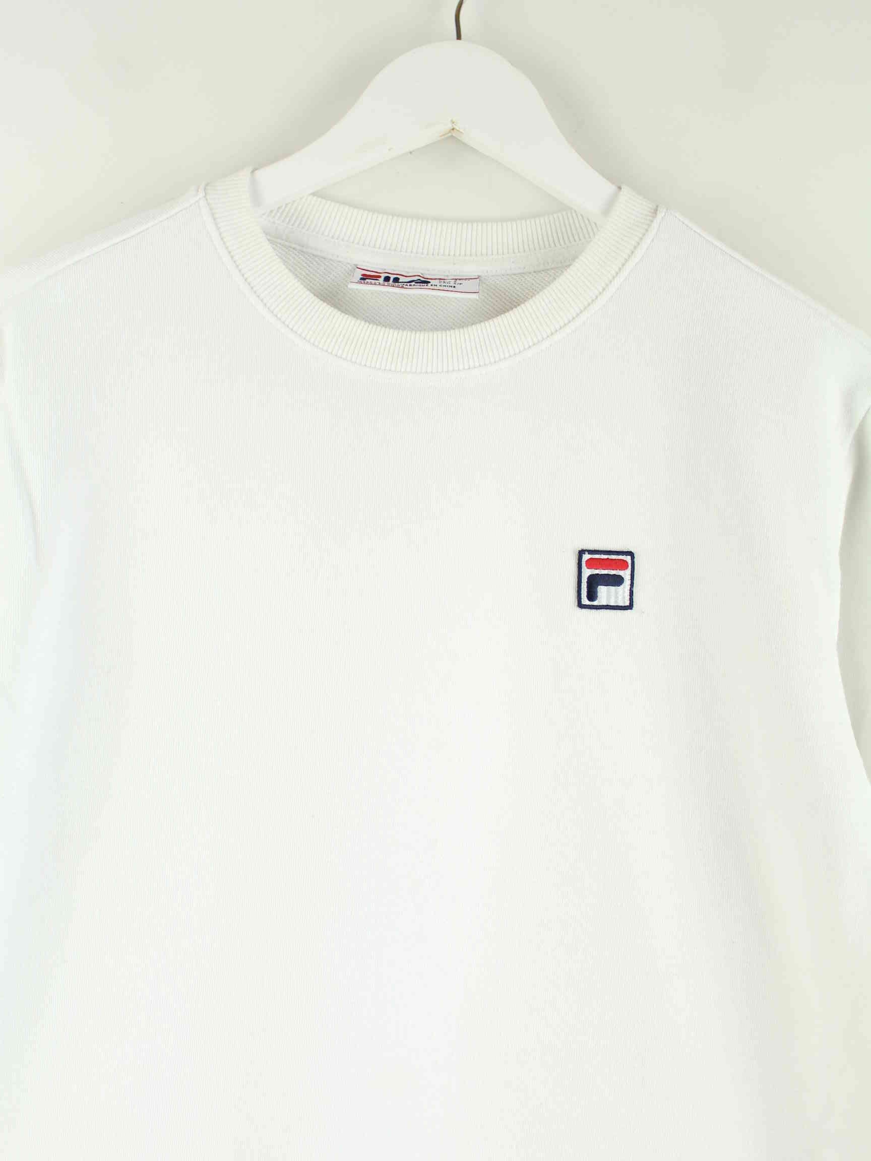 Fila Damen y2k Basic Sweater Weiß S (detail image 1)