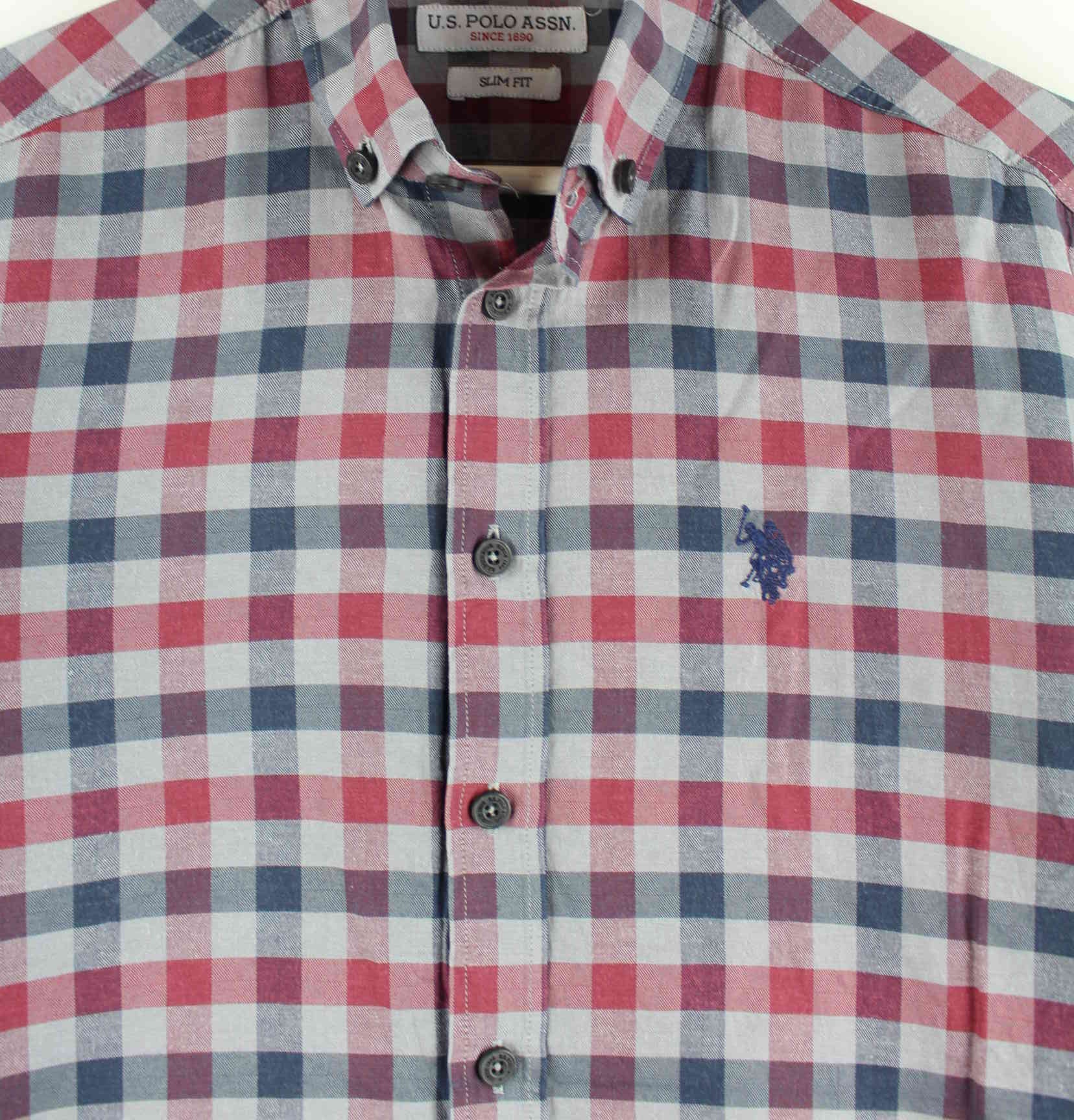 U.S. Polo ASSN. Slim Fit Checked Hemd Mehrfarbig S (detail image 1)