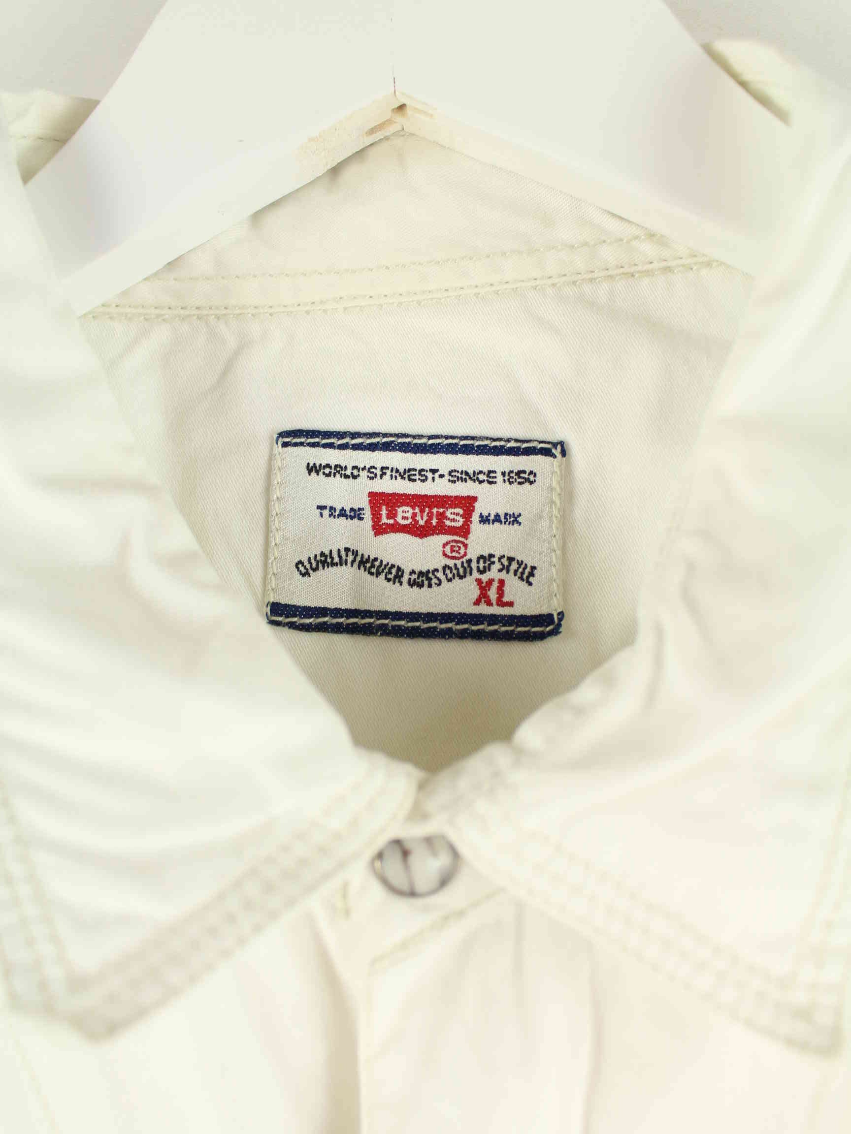 Levi's 90s Vintage Hemd Weiß XL (detail image 3)