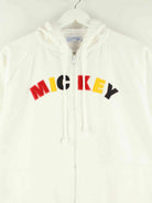 Disney Damen Embroidered Mickey Mouse Zip Hoodie Weiß L (detail image 1)