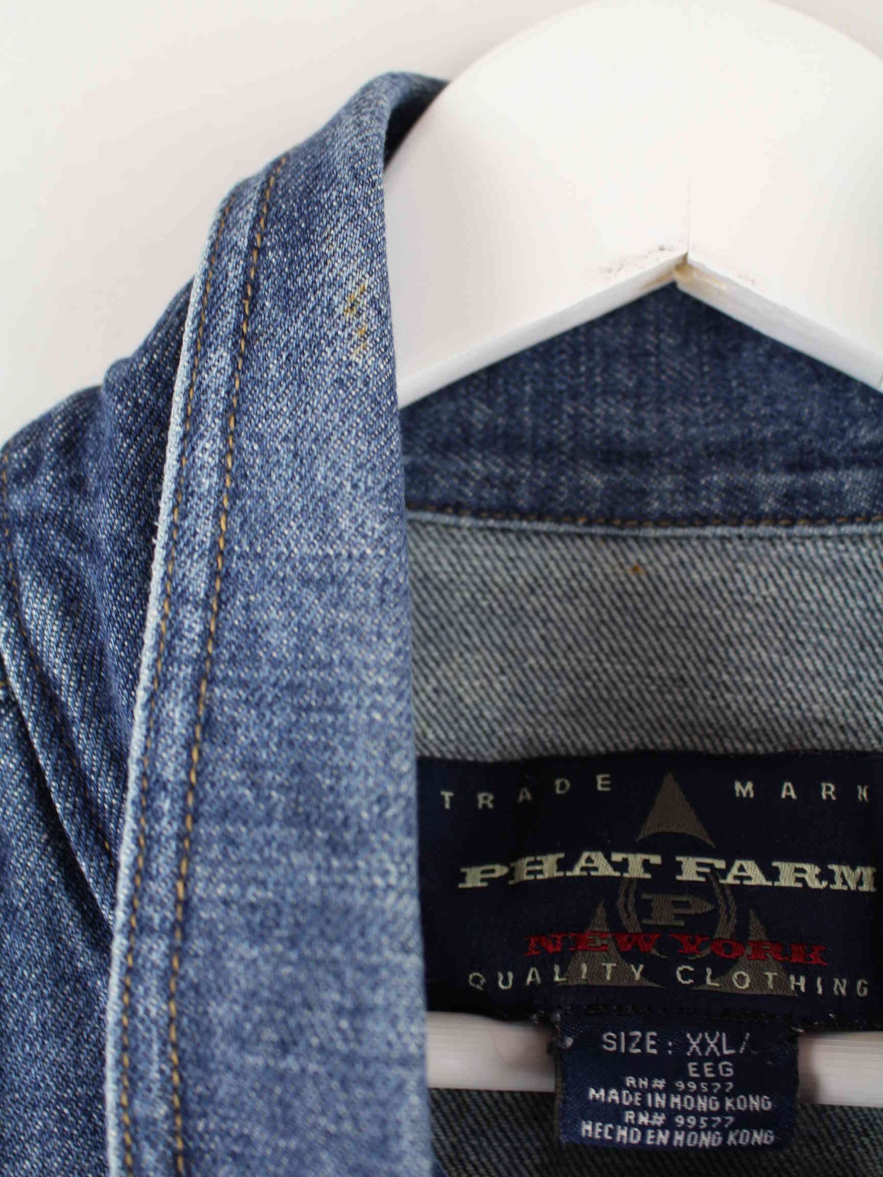 Phat Farm y2k Jeans Hemd Blau XXL (detail image 3)