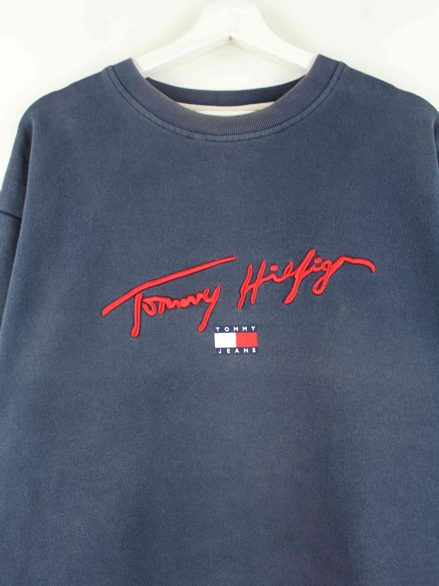 Tommy Hilfiger y2k Embroidered Sweater Blau M (detail image 1)