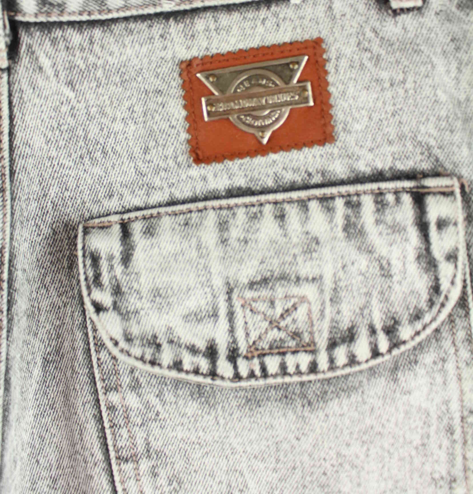 Vintage Damen 90s Washed Jeans Grau W28 L30 (detail image 1)