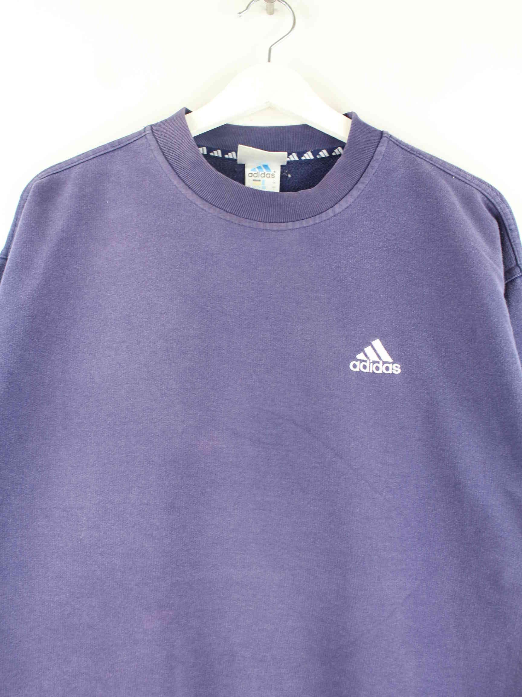 Adidas 90s Vintage Basic Sweater Blau M (detail image 1)
