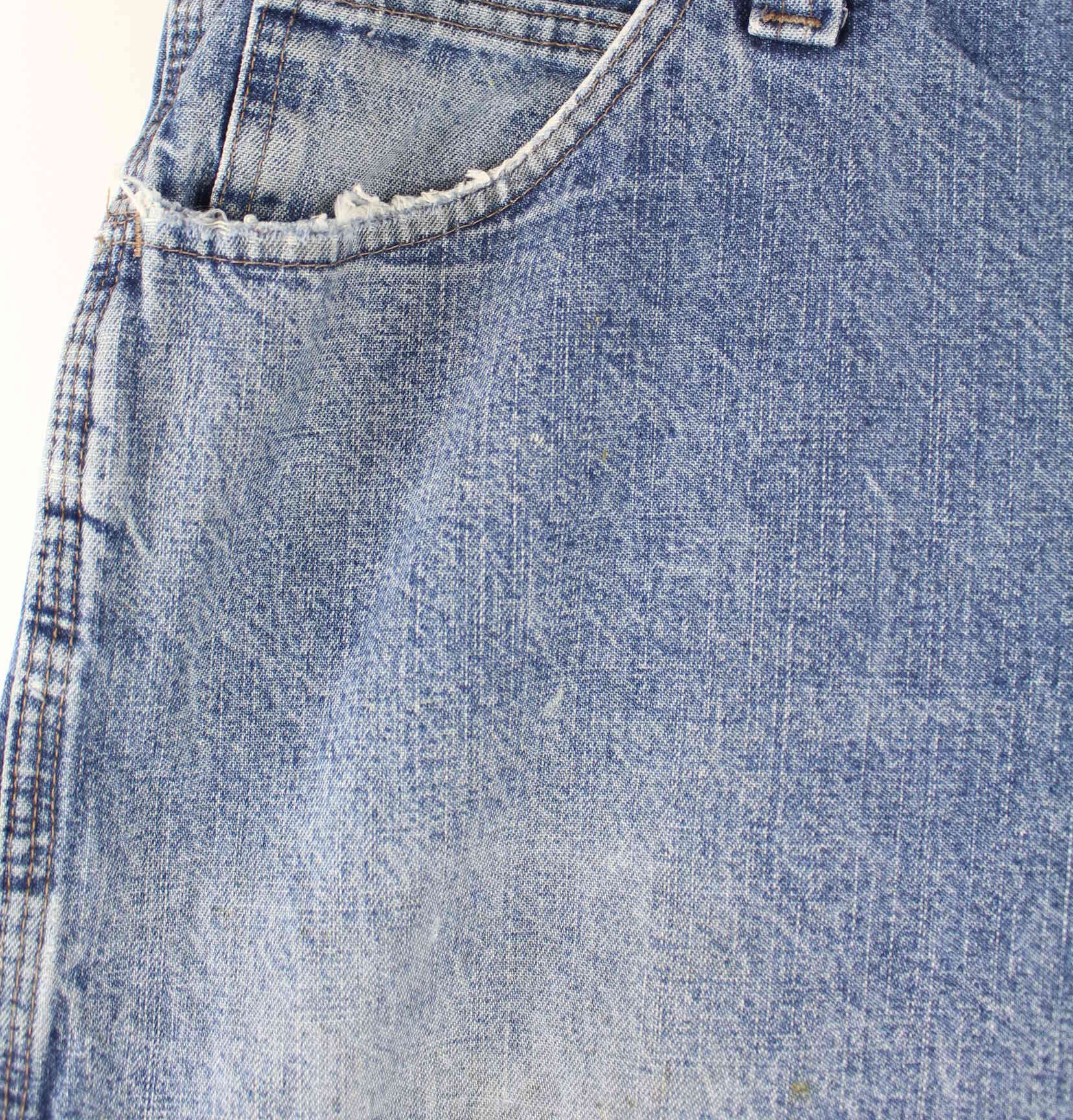 Wrangler y2k Carpenter Jorts / Jeans Shorts Blau W44 (detail image 2)