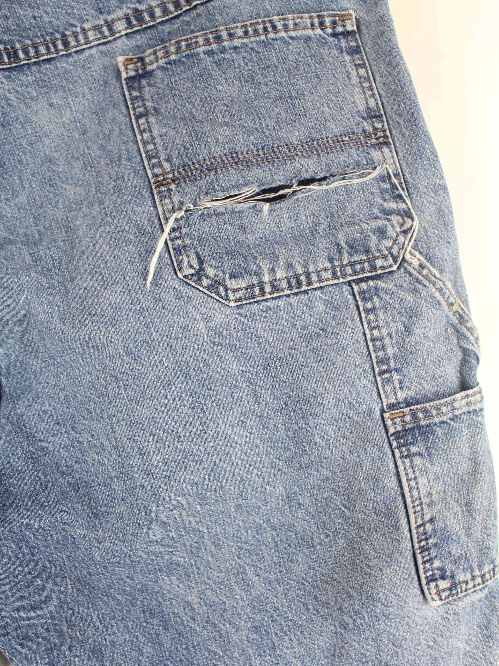 Wrangler y2k Carpenter Jorts / Jeans Shorts Blau W44 (detail image 6)